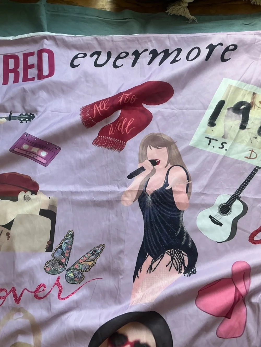 NWOT Taylor Swift Folklore Inspired Queen Duvet Cover & 2 Shams